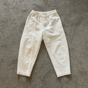 7115 by Skezi Cotton Cream Barrel Pant